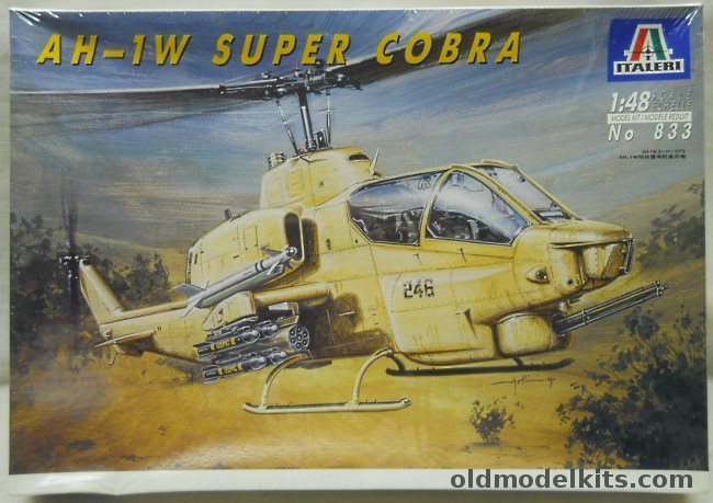 Italeri 1/48 AH-1W Super Cobra, 833 plastic model kit